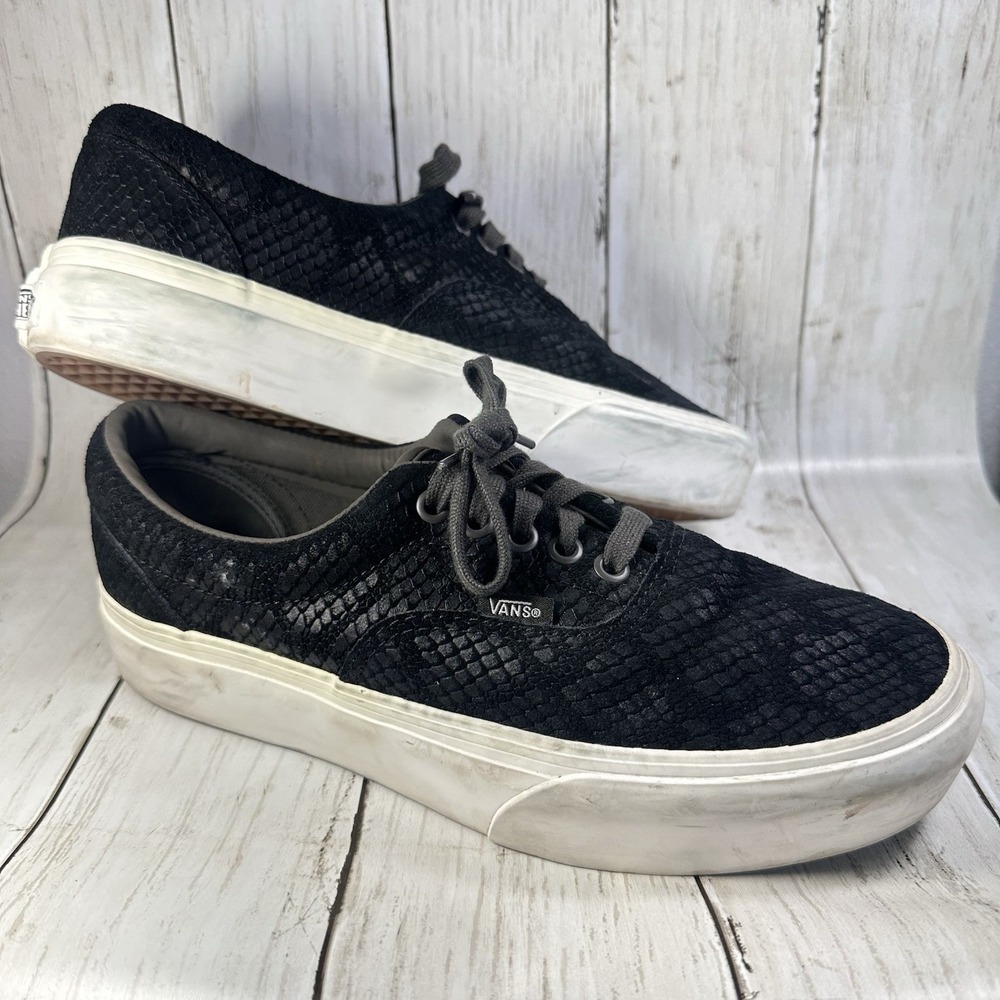 Vans Era Platform Animal Emboss/Black Women  9.5 Men 8.0 size‎ - Picture 2 of 15